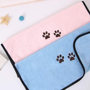 Serviettes pour chiens en gros pour sécher les animaux de compagnie, 4 couleurs, absorbantes, 100 % coton, 2 tailles, kit de bain pour chiens, personnalisable - Product Image 3