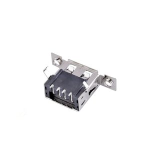 Placa de montaje USB AF de una sola capa 2.0 con orificio para tornillo, placa de conexión de 90 grados, conector hembra AF de doble orejeta, salida de fábrica - Product Image 2