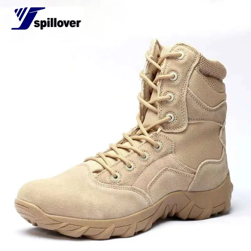 Высококачественные уличные резиновые боевые ботинки боковая молния пустынные ботинки походные ботинки