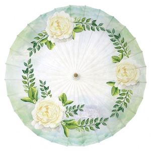 Sombrilla Tradicional Japonesa Hecha a Mano de Tela, 84 cm de Diámetro, para Regalo de Boda o Festival - Product Image 6