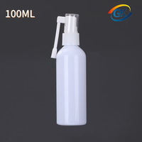 Flacon pulvérisateur nasal rotatif à pompe en PET blanc de 10 ml à 100 ml avec longue buse pour sérum de soin de la peau et produits en vrac