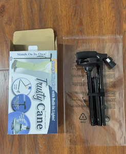 Оптовая продажа Заводская пользовательская трость для ходьбы трость костыли регулируемый светодиодный свет медицинский складной алюминиевый складной - Product Image 6