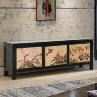Meuble TV d'entrée orientale antique chinois de haute qualité meubles de rangement de salon multi-usages avec motifs chanceux