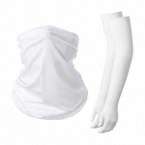 Ensemble de protection solaire sportif : Turban cycliste en soie glacée, manchon respirant à séchage rapide pour l'été, et cache-bras de pêche - Product Image 3