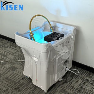 Kisen Portable Head Spa Unit with 2 Water Tanks <b>Heater</b> Water Arch Ideal Pipeless Salon Sink Furniture Suitable <b>Small</b> <b>Space</b> - Product Image 5