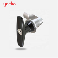 Loquet de compression noir de haute qualité Yeeka 1439 avec poignée en T en alliage de zinc pour armoires de contrôle industrielles