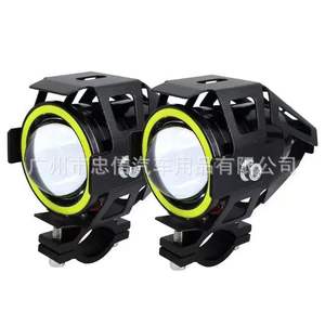 Ltleap universel avant <span class=keywords><strong>moto</strong></span> U7 Angel Eye 12V <span class=keywords><strong>LED</strong></span> <span class=keywords><strong>clignotant</strong></span> Super lumineux remplacement phares ampoules Tricycle lumière - Product Image 5