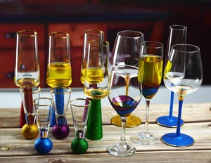Di cristallo Gambo Flute di <span class=keywords><strong>Champagne</strong></span> di Vetro a Forma di Tulipano Da Cocktail Bicchieri di <span class=keywords><strong>Champagne</strong></span> Colorato Tazza di Vetro di <span class=keywords><strong>Champagne</strong></span> <span class=keywords><strong>Con</strong></span> Golden Rim - Product Image 6