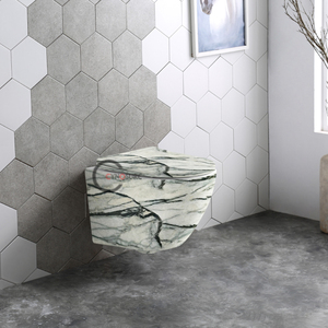 Inodoro de Cerámica de Una Pieza Suspendido en la Pared, Sanitario WC, Taza de Inodoro para Baño, Venta Caliente - Product Image 6