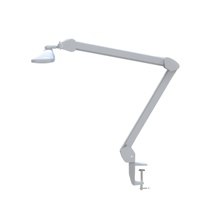 Lampe de bureau LED OEM à intensité variable avec pince, tête large, bras long, lumière de travail pour la protection des yeux, idéale pour salon de manucure, bureau, poste de travail de beauté, vente en gros