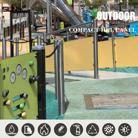 Revêtement extérieur compact en HPL résistant à l'eau et aux UV, HPL compact pour aire de jeux