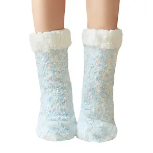 Boden Erwachsene Schnee Schlafs ocken Home Socken Herbst Winter Home Warme verdickte Plüsch Hausschuhe Socken
