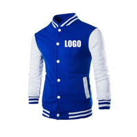 2025 hommes grande taille université collège vestes Logo personnalisé plaine Letterman support avant en gros blanc ODM Type d'approvisionnement pour le printemps