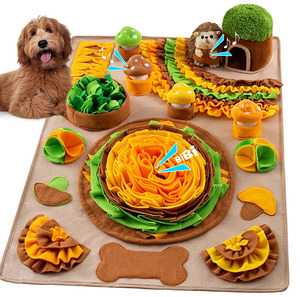 <b>Large</b> Pet Snuffle <b>Mat</b> for Dogs Sniff <b>Mat</b> with Puzzle Toy Interactive Toys Portable Feeding <b>Mat</b> for Pet Foraging Skills - Product Image 1