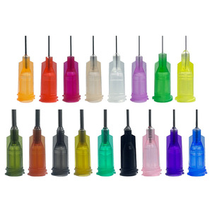 Aiguille de distribution à visser de 6,5 mm en acier, base en plastique de précision, pointe filetée pour application d'adhésif - Product Image 1