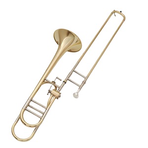 <span class=keywords><strong>Trombone</strong></span> ténor professionnel avec finition dorée peinte, transposition Bb/F, instrument <span class=keywords><strong>à</strong></span> vent - Product Image 3