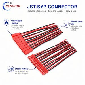 JST SYP 2-pins adapterconnector met PTFE/PVC/rubber isolatie koperen kern 500mm lengte voor RC Lipo batterij LED stripverlichting - Product Image 4