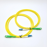 YOFC 10pcs Bulk Pack LC/UPC to SC/APC Singlemode Fiber Optic Patch Cord G657A1 Bend Insensitive 1m 3m 5m FTTH Yellow