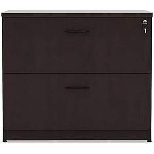 Alera Valencia Series Classeur à 2 tiroirs en bois de mahogany, 35 x 22 x 29-1/2 pouces - Product Image 4