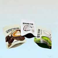 Sachet de cuisson anti-graisse, sachet vapeur autoportant, sachet Moi Moi 121 degrés, sachet autoclavable en feuille d'aluminium avec marque personnalisée