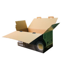 Caja de Envío Corrugada RSC con Logotipo Personalizado para Altavoces, Dispositivos de Audio, Electrónica, Embalaje para Comercio Electrónico, Caja Ecológica