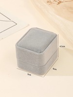 Grote eenvoudige fluwelen ringverpakking doos sieraden organizer Valentijnsdag cadeau etui display houder opbergdoos