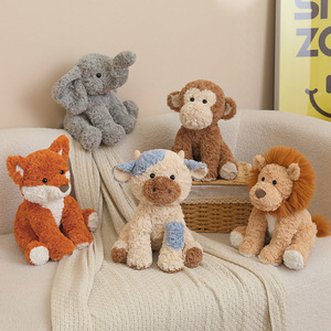 Peluche de <span class=keywords><strong>vache</strong></span> assise personnalisable OEM/ODM - Couleurs et motifs personnalisables, veau en peluche personnalisé avec des taches bleues pour cadeaux - Product Image 4
