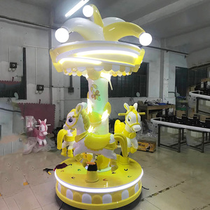 Manège pour enfants coloré et personnalisé à 3 places, pour parcs d'attractions extérieurs et mini-carrousel intérieur, à vendre - Product Image 3