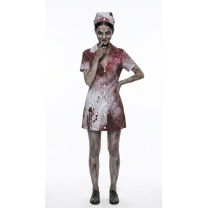 <span class=keywords><strong>Disfraz</strong></span> de <span class=keywords><strong>Enfermera</strong></span> Zombi para Halloween, Traje Sangriento y Aterrador para Cosplay, Vestido de Terror para Actuaciones en Escenario para Adultos - Product Image 3