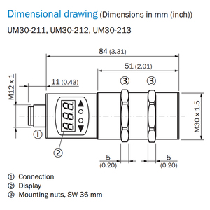 เซ็นเซอร์อัลตราโซนิก UM30 UM30-213118 6036923 - Product Image 2
