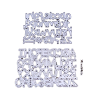 Fustelle per Scrapbooking, Fustelle Metalliche per Lettere, Fustelle per Alfabeto Maiuscolo e Minuscolo per Lavori Creativi