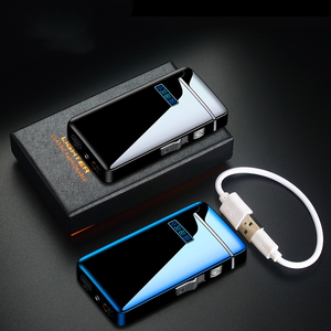 Dual Purpose Gas Electricity Cigarette <b>Torch</b> Lighter Double Arc Electric Lighter Usb <b>Rechargeable</b> - Product Image 4