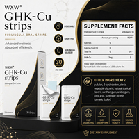 Bandelettes buccales sublinguales professionnelles au peptide de cuivre GHK-Cu pour l'éclat de la peau, la force des cheveux et le bien-être cellulaire, dissolution rapide