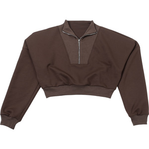 Autunno abbigliamento <span class=keywords><strong>donna</strong></span> manica lunga cerniera anteriore felpe con <span class=keywords><strong>cappuccio</strong></span> alla moda Casual <span class=keywords><strong>felpa</strong></span> e felpe <span class=keywords><strong>senza</strong></span> <span class=keywords><strong>cappuccio</strong></span> - Product Image 5