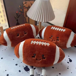 Настраиваемый плюшевый волейбол, футбол, регби, футбол, игрушки различных размеров, креативная декоративная набитая хлопковая плюшевая игрушка на день рождения - Product Image 3