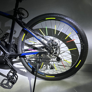 Roue de vélo colorée a parlé la <span class=keywords><strong>bande</strong></span> réfléchissante a parlé la lumière vtt pièces de VTT - Product Image 4