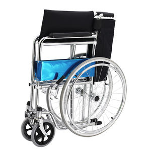 Silla de ruedas manual de acero médica duradera con pie de brazo fijo silla de ruedas manual de uso diario al por mayor - Product Image 5
