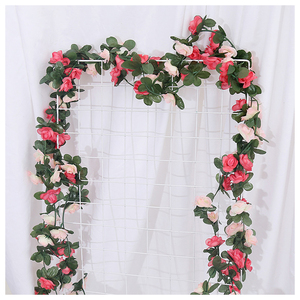 Hot Bán Đa Màu Treo Rose Ổn Định Nhà Máy Nhân Tạo Trang Trí Hoa Lụa Rose Cây Nho Treo Rose <span class=keywords><strong>Ivy</strong></span> - Product Image 6