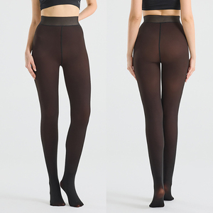 Pantimedias Térmicas para Mujer, Cintura Alta, Semitransparentes, Gruesas, Cálidas, Largas, Tejidas sin Costuras, para Uso Diario en Invierno - Product Image 6