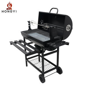HONGYI Parrilla de Carbón Grande Estilo Americano con Ruedas y Asador Eléctrico para Exteriores - Product Image 2