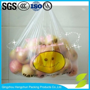 ผู้ผลิตขายส่ง รับพิมพ์โลโก้เอง ถุงใส่เสื้อยืดแบบใส HDPE LDPE สำหรับซุปเปอร์มาร์เก็ต - Product Image 6