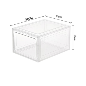 Zapatero Apilable Reforzado y Transparente <span class=keywords><strong>para</strong></span> Zapatillas, Botas, Contenedores, Cocina, Baño, Almacenamiento Ecológico de <span class=keywords><strong>Zapatos</strong></span> - Product Image 2