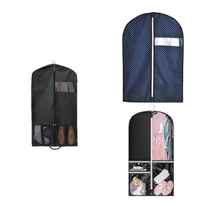 OEM sang trọng biểu tượng tùy chỉnh da Oxford Hanger trường hợp bộ, du lịch tàu sân bay cho Mens quần áo phù hợp với vải thô Bìa túi may mặc/ - Product Image 2