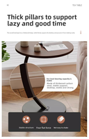 Petite table d'appoint de luxe, meuble de salon, mini table basse, table de chevet pour balcon et chambre, buffet