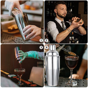 Coctelera Manual de Acero Inoxidable de 350 ml para Té con Leche y Uso en Bares, Herramienta para Perfeccionar tus Bebidas - Product Image 5