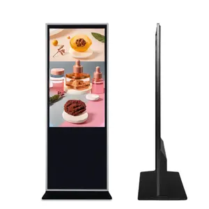 43 polegadas Preço de fábrica 4K Floor Vertical Publicidade Display Digital Indoor Touch Screen Quiosque