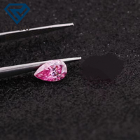 Diamant moissanite rose 1-3ct en gemmes lâches taille poire vvs1 gemmes moissanite plaqué rose prix de vente d'usine diamant moissanite rose