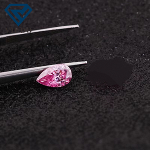 1-3ct Hồng moissanite kim cương trong Pear cut Loose đá quý VVS1 moissanite đá quý màu Hồng mạ nhà máy Giá bán Hồng moissanite kim cương - Product Image 2