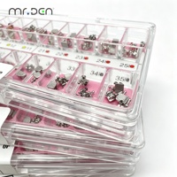 Mr.Den Offre Spéciale Brackets Orthodontiques Métalliques MIM MBT 018/022 345 avec Crochet, Fixables, pour Traitement Orthodontique