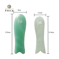 Vente en gros de pierres de gua sha en améthyste 100% naturelle, outil de massage facial en jade violet, cristal violet Gua Sha